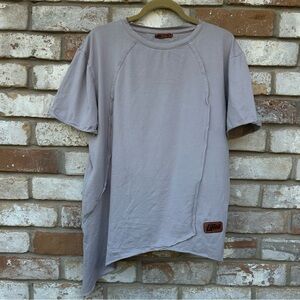 LIFTED Gray Asymmetrical Shirt ‘the gangster’